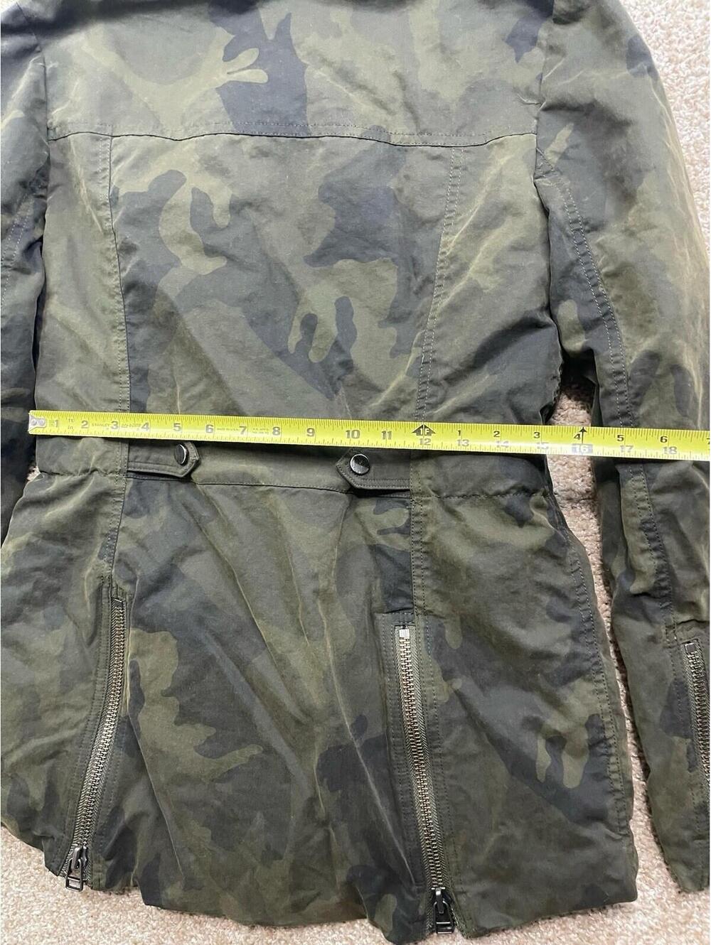 Veronica Beard Utility Jacket Women's Size 4 Military Army Green Made In USA - Picture 5 of 9